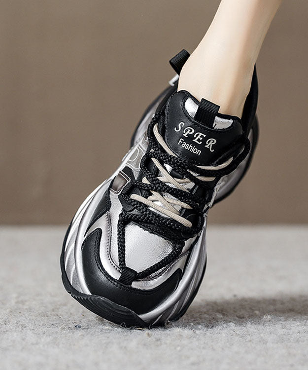 Kvinnors Plattform Skor med Korsrem Modern Stil 2