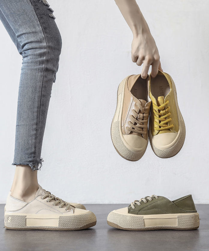 Kvinnors Plattformsskor Splicing Stil 3