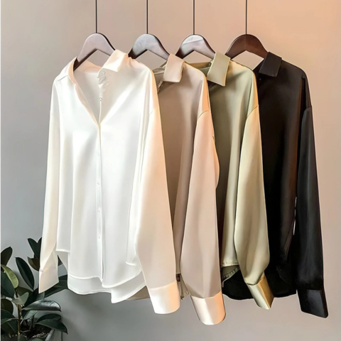 Kvinnors Sidenblus Chic 5