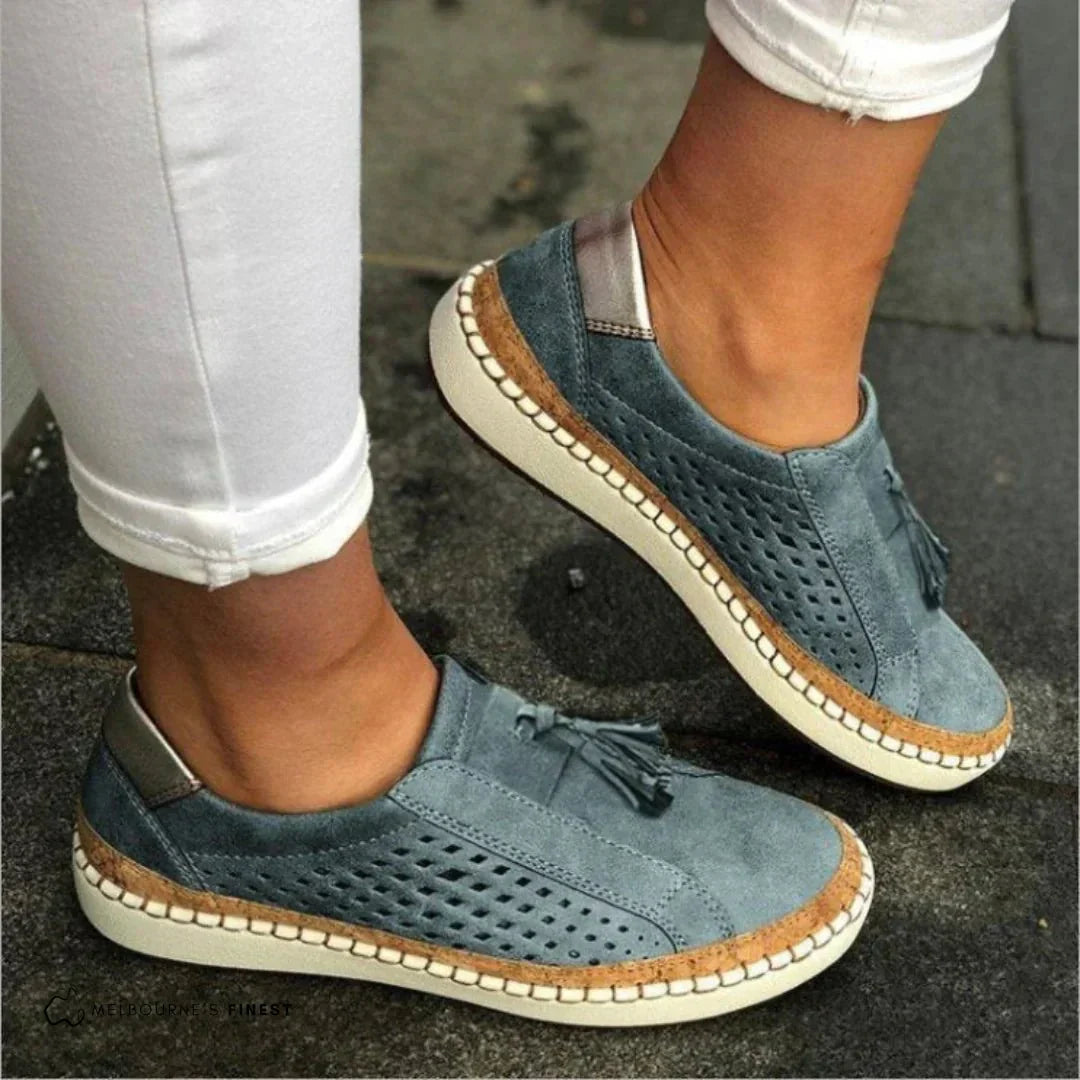 Kvinnors Slip-On Loafers Casual Stil 4