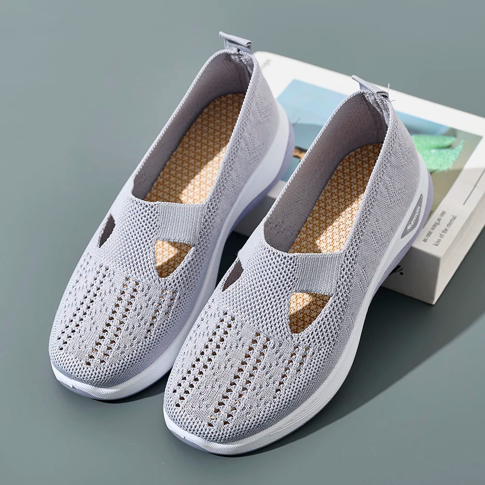 Kvinnors Sneakers Mesh Andningsbara Causal Skor 4