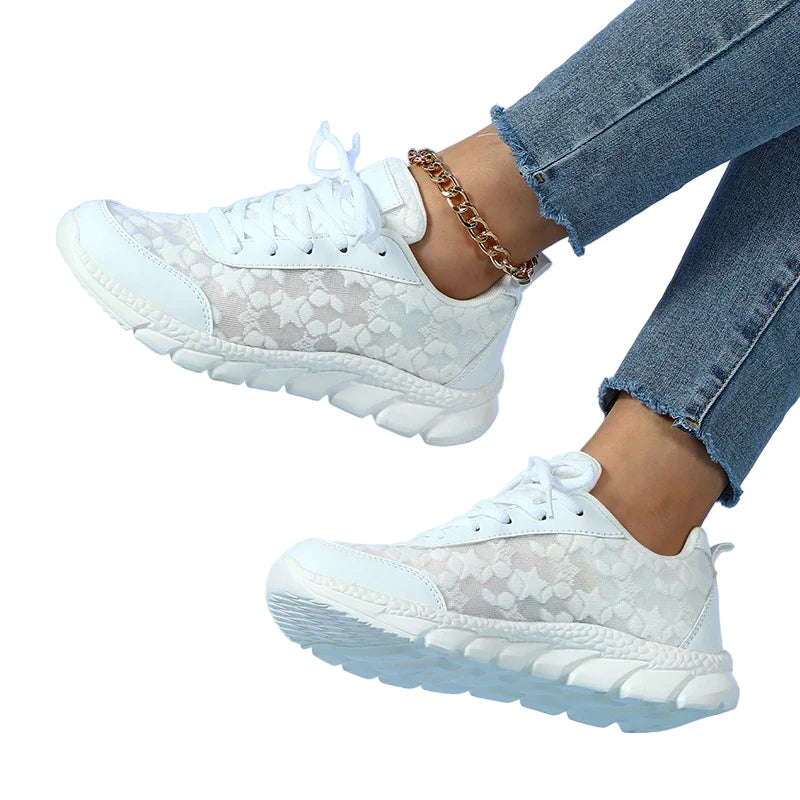 Kvinnors Sneakers Stödjande Design Slip-On Med Andningsbart Mesh 6