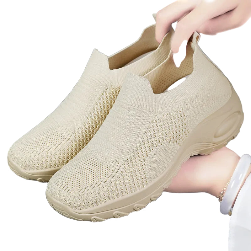 Kvinnors Sommar Skor Flyknit Andningsbar Mesh Bekväm 0