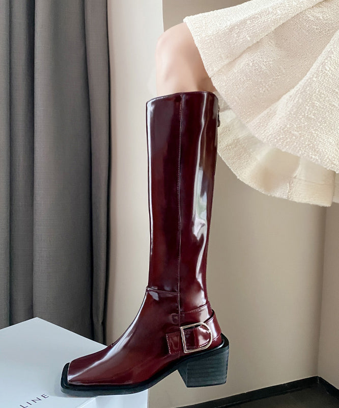 Kvinnors Stövlar Chunky Heel 4