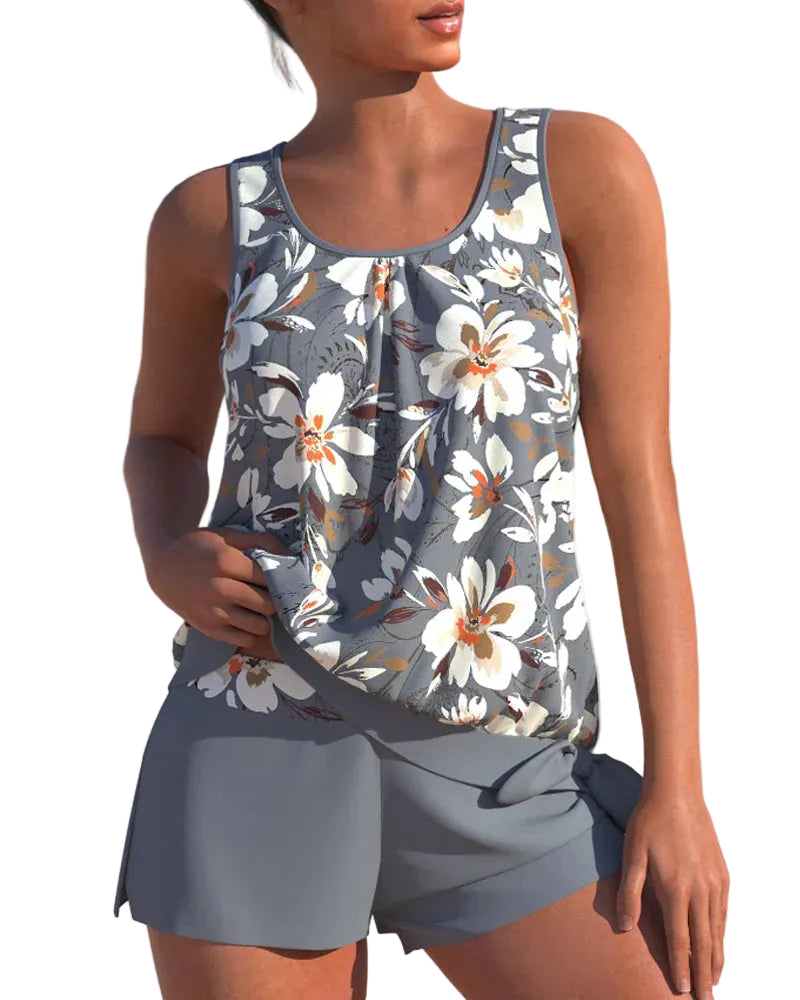 Kvinnors Tankini Trendig Design 0