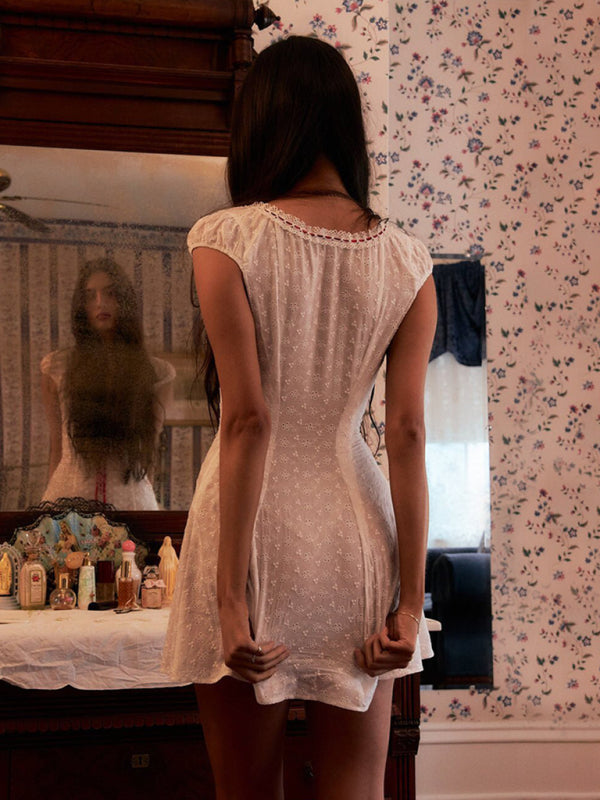 Kvinnors Tight Klänning med Genomskinliga Remmar 1