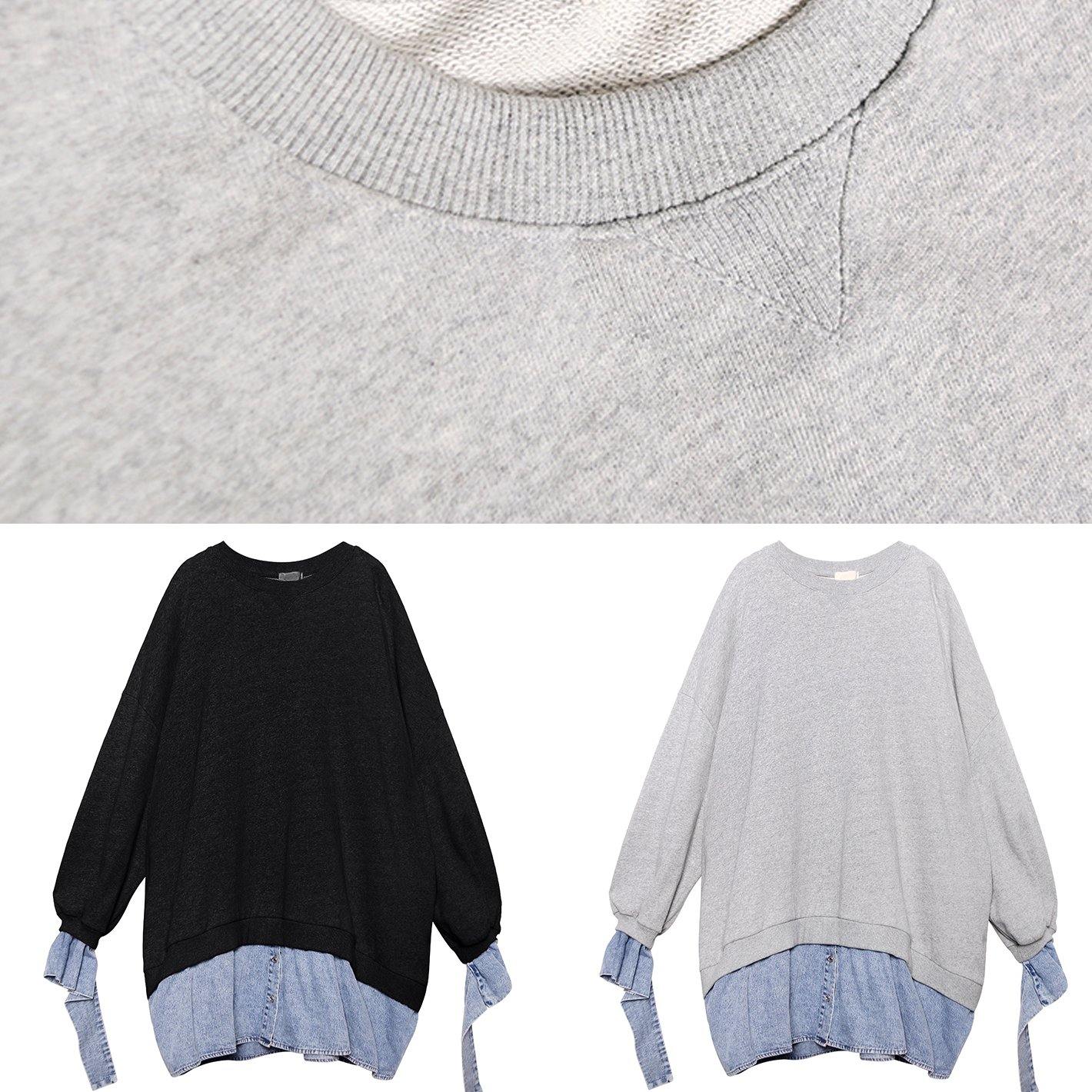 Kvinnors Tunikaklänning med Falsk Tvådelad Stil 4