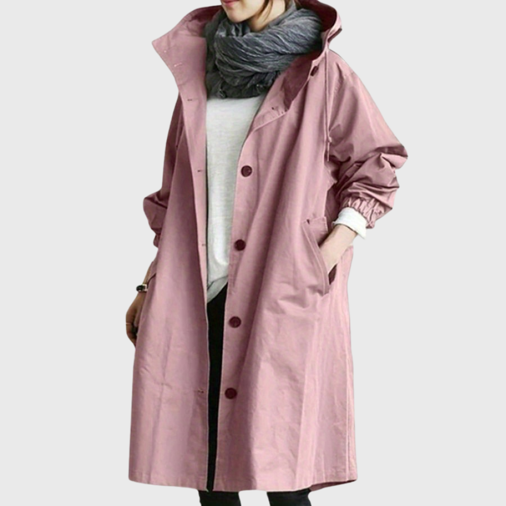 Kvinnors Vattentät Trenchcoat med Klassisk Design 5