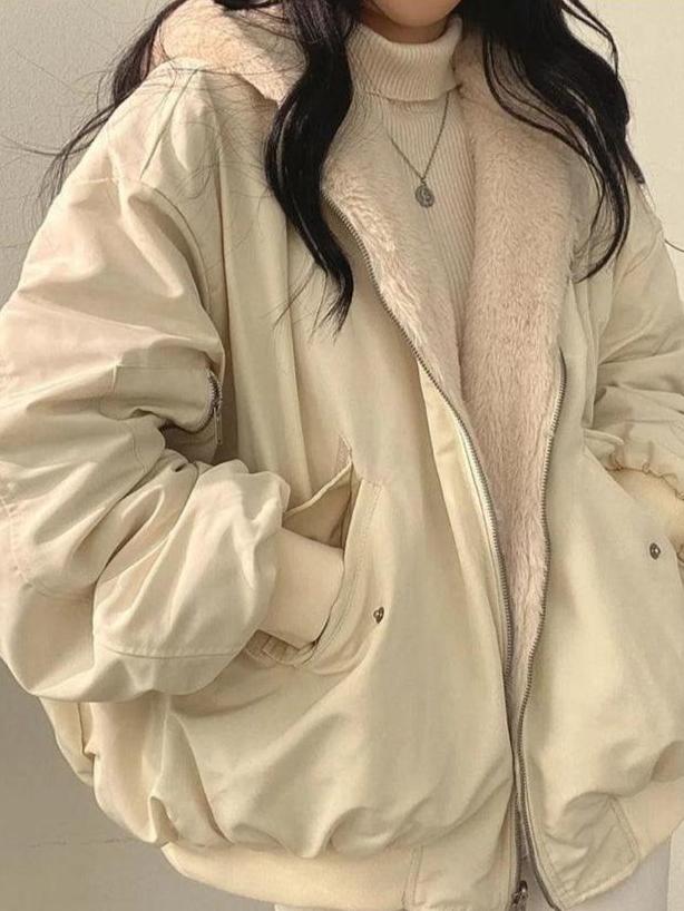 Kvinnors Vinterjacka Oversized 3