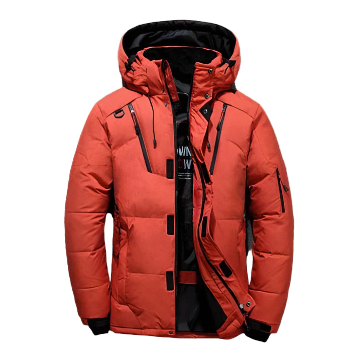 Lång Dunjacka Dam Med Justerbar Huva Vinterjacka Vattenavvisande 0