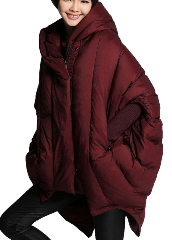 Lång Vinterjacka Dam med Huva och Dragkedja - Trendig och Bekväm för Kalla Dagar 0