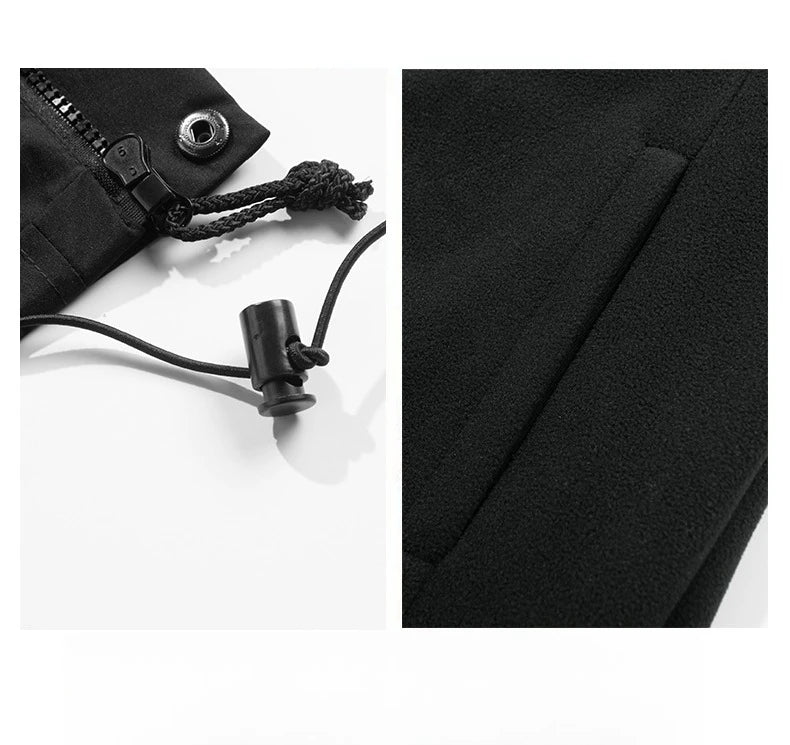 Lång Vinterjacka Dam med Huva och Vattentät Design 7