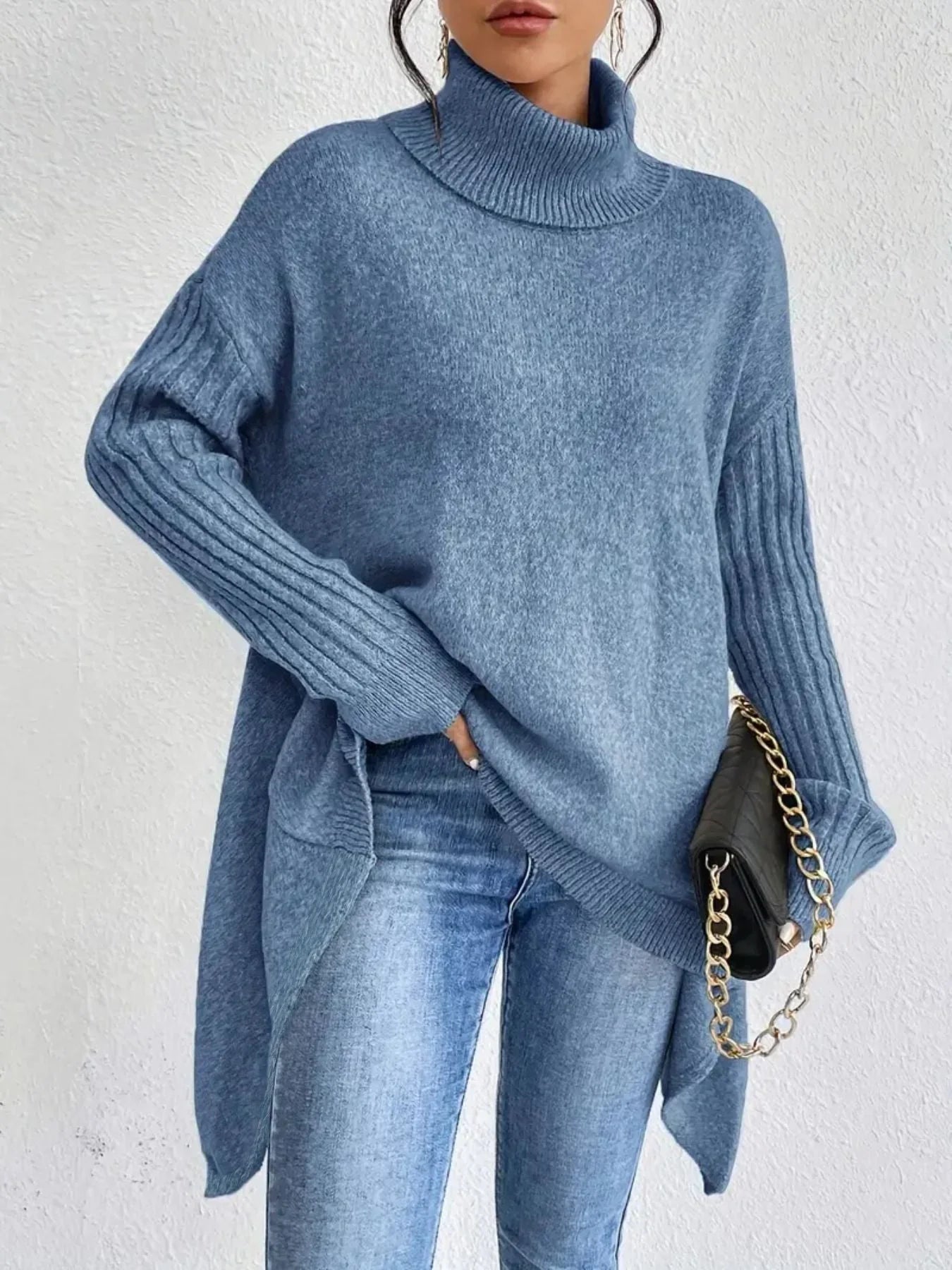 Lindex Dam Tröja Överdimensionerad Med Asymmetrisk Fåll 3