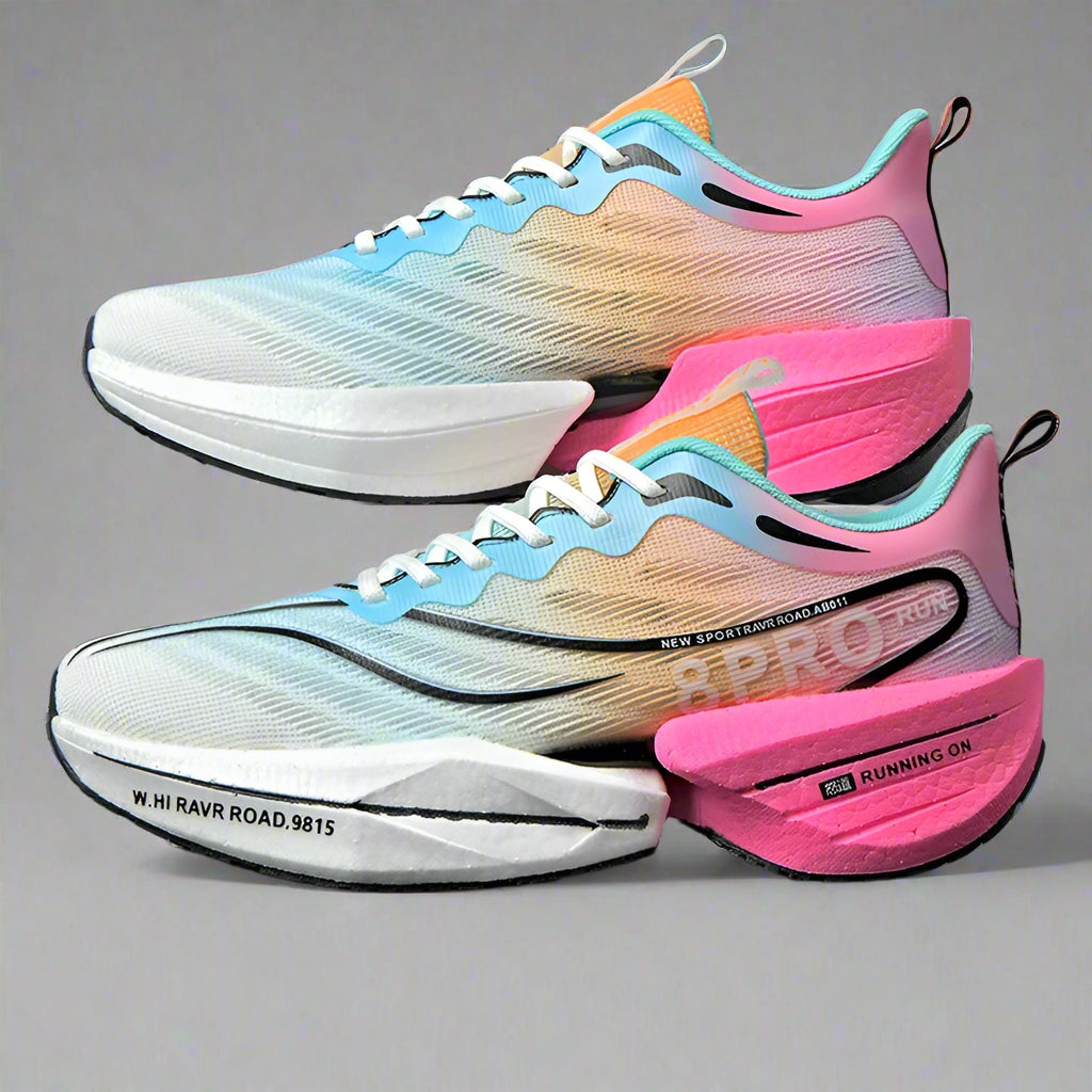 Löparskor Dam Långdistans Mesh Stötdämpande Kolfiberplatta 3