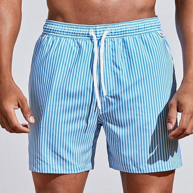 Mäns Badshorts Randiga 2