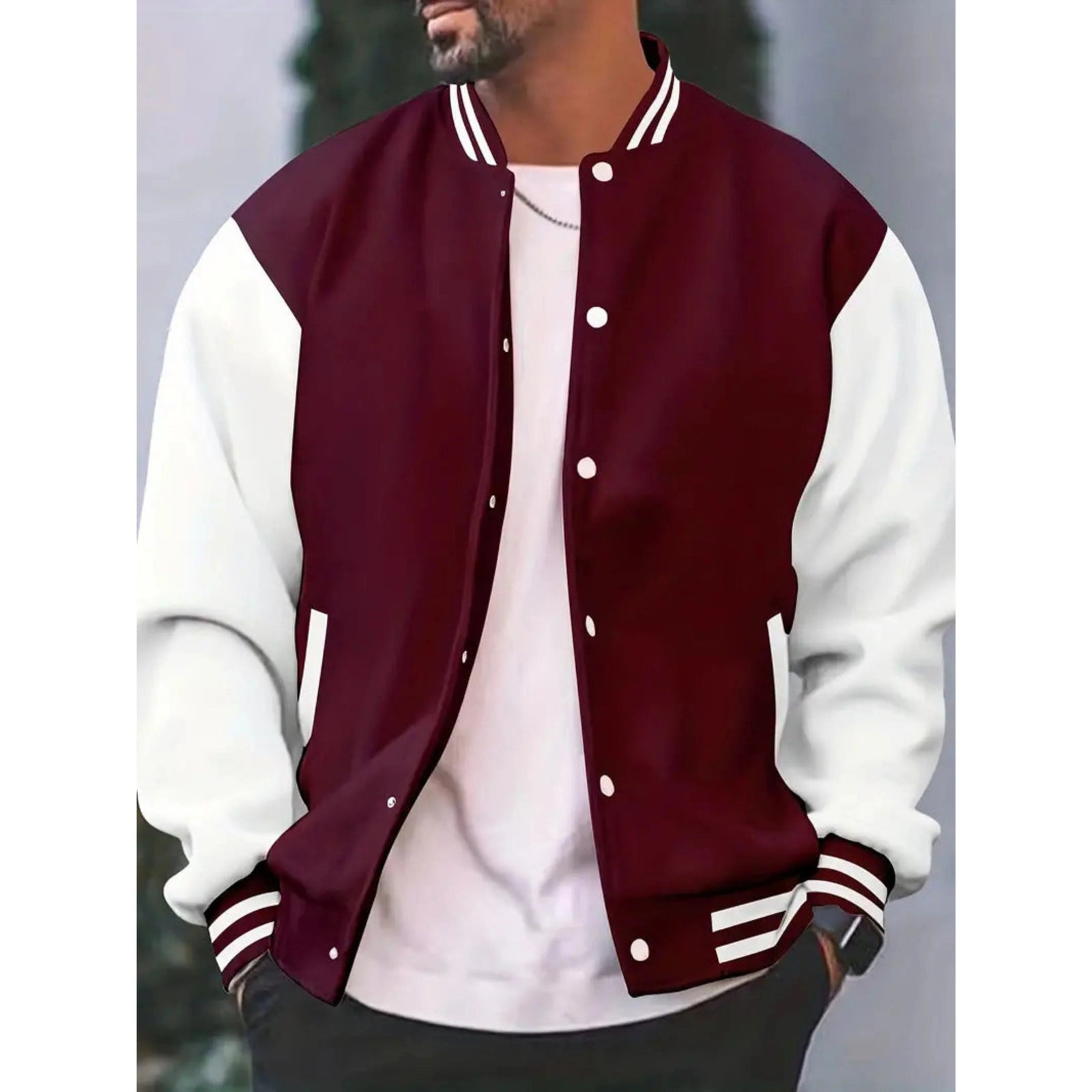 Mäns Bomberjacka Varsity Stil 5