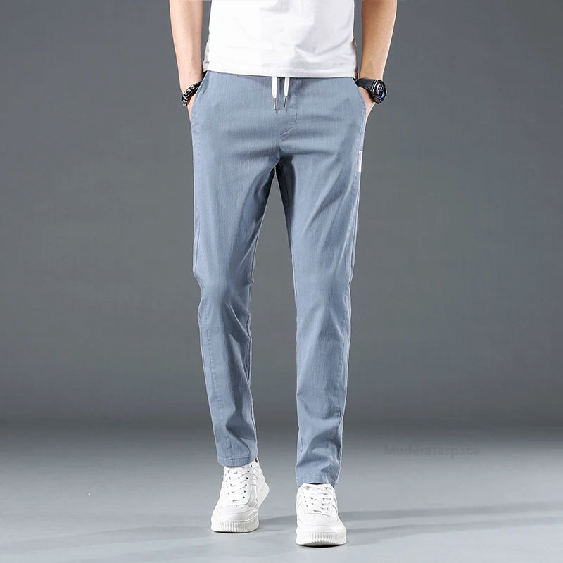 Mäns Byxor Slimmad Stil 4