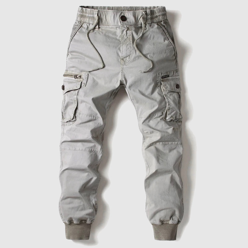 Mäns Cargo Jogger-byxor Slim-Fit Modern Design 3