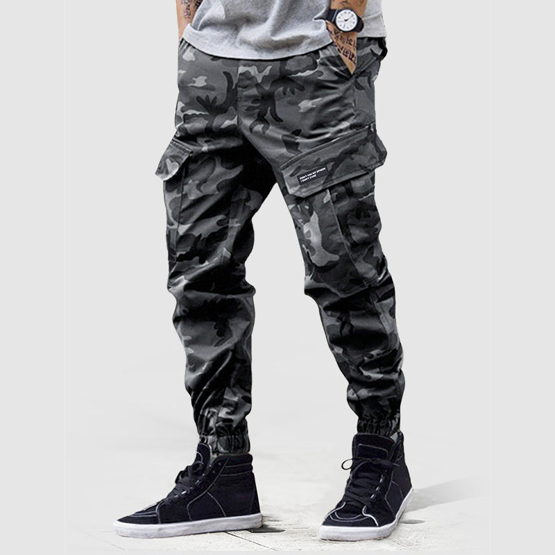Mäns Cargo Joggers Kamouflagetryck 2