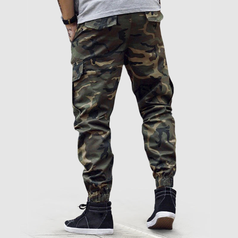 Mäns Cargo Joggers Kamouflagetryck 3