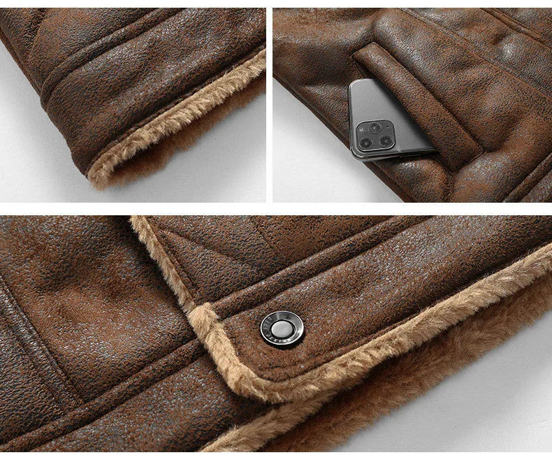 Mäns Casual Jacka Stilren Polerad Design 6