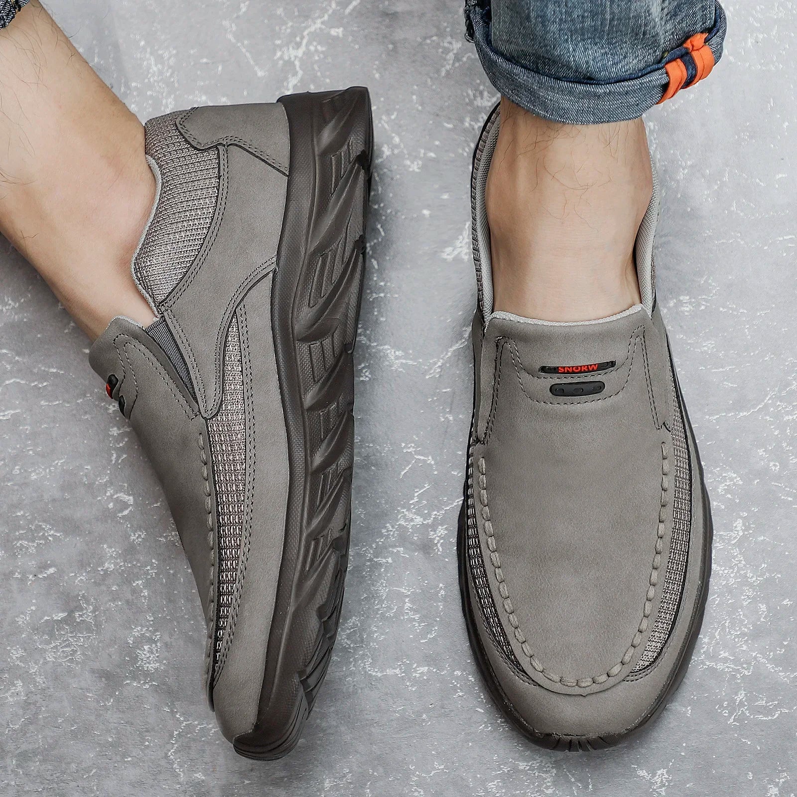 Mäns Casual Sneakers Loafers 5
