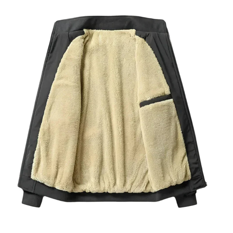 Mäns Fleecejacka med Sherpa Foder 6