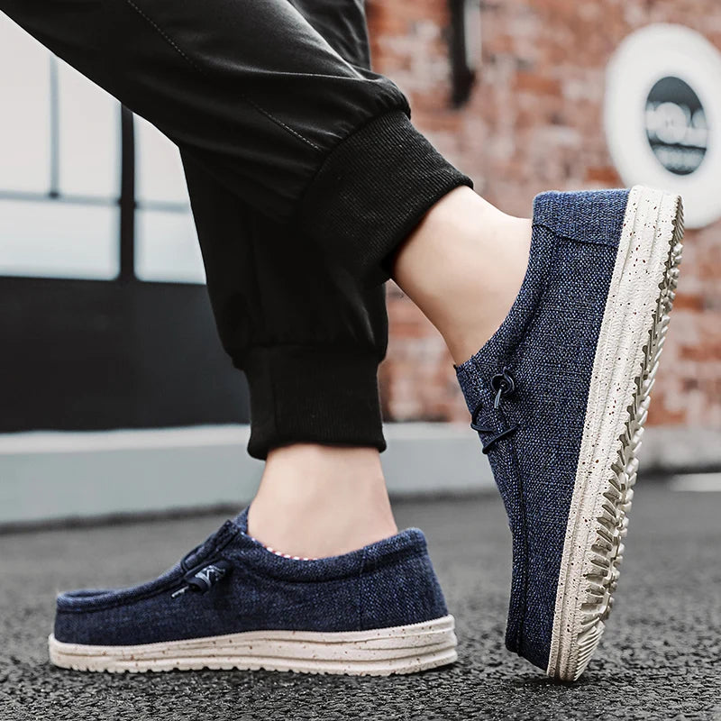 Mäns Fritidsskor i Denim Stil 3