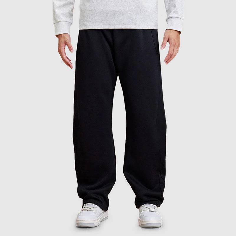 Mäns Joggers med Raka Ben och Avslappnad Passform 1