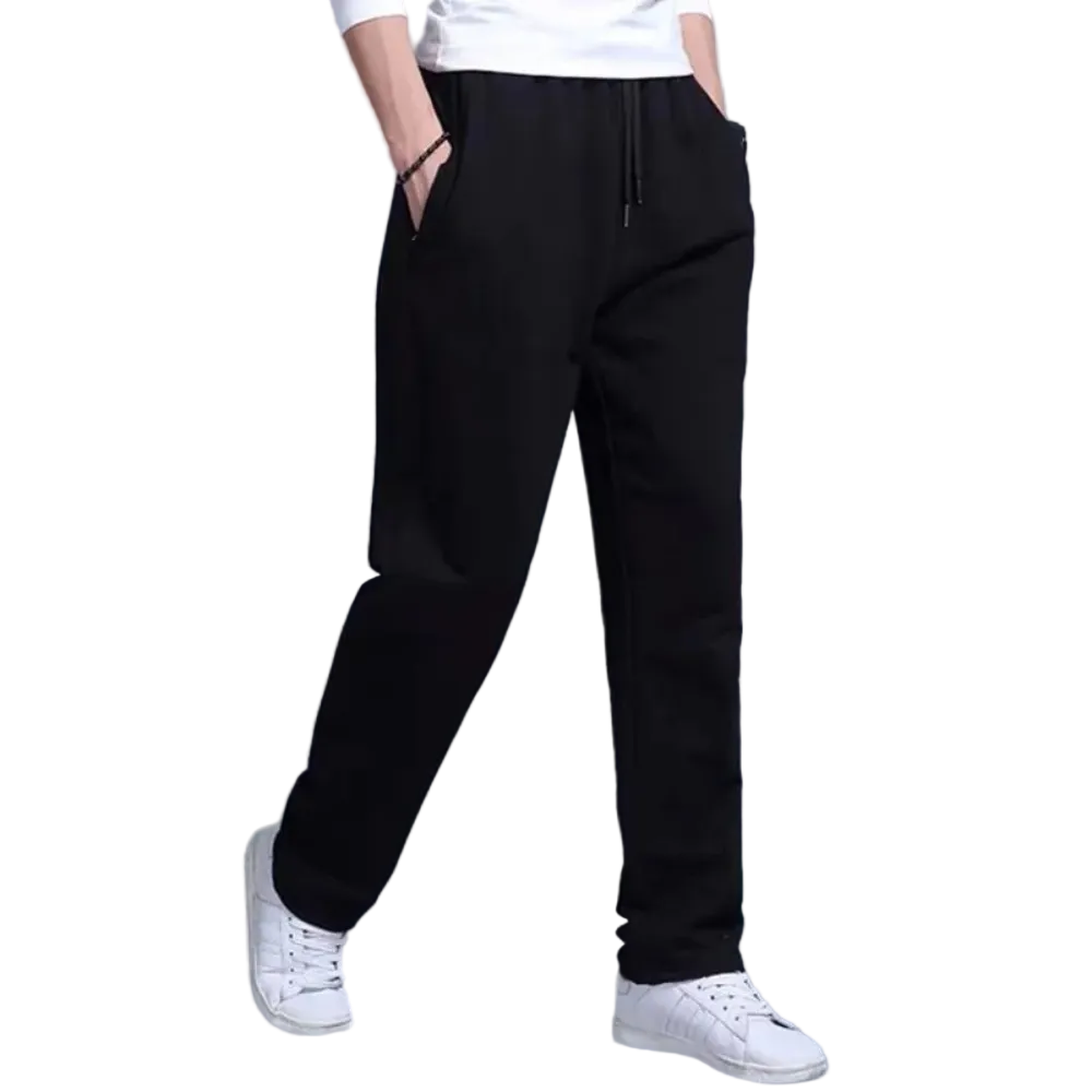 Mäns Joggingbyxor Bred Passform Avslappnad Stil 0