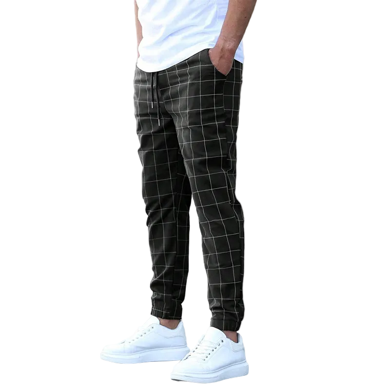 Mäns Joggingbyxor Rutiga 0