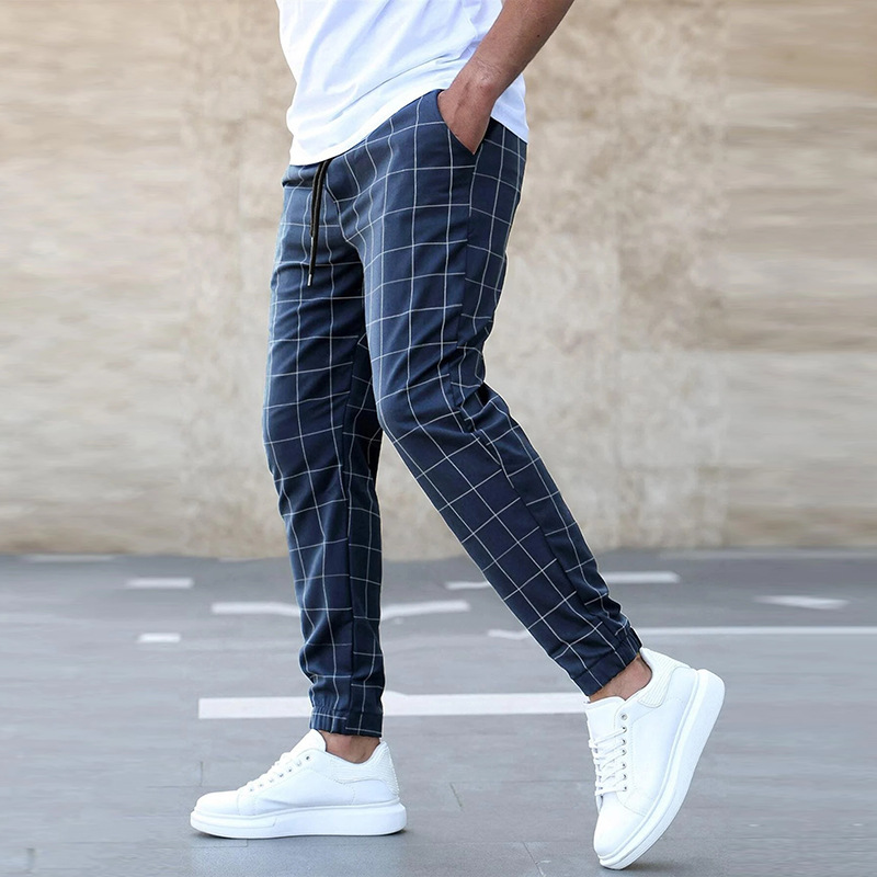 Mäns Joggingbyxor Rutiga 2