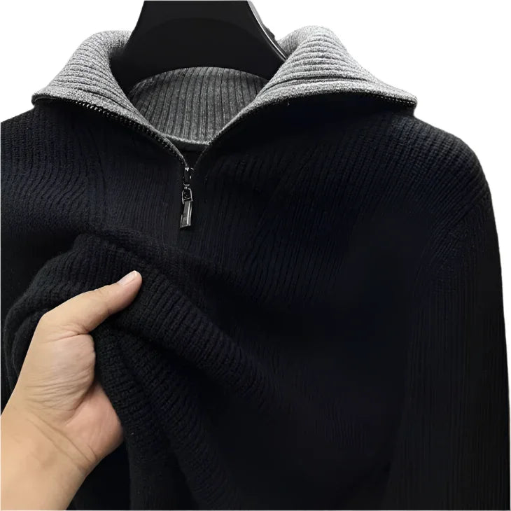 Mäns Kvartströja med Dragkedja 6