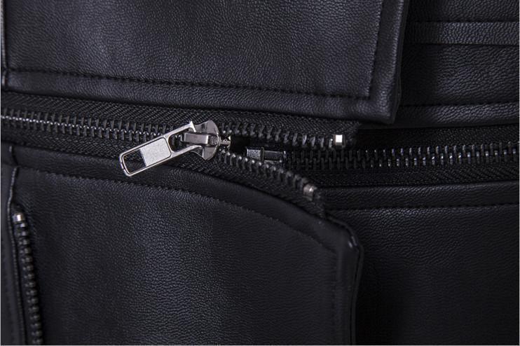 Mäns Motorcykeljacka med Dragsko och Spänne 4