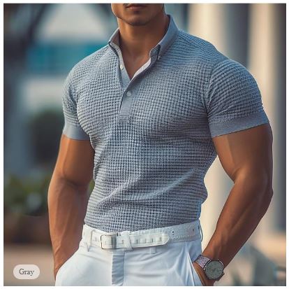 Mäns Pikétröja i Klassisk Stil 2