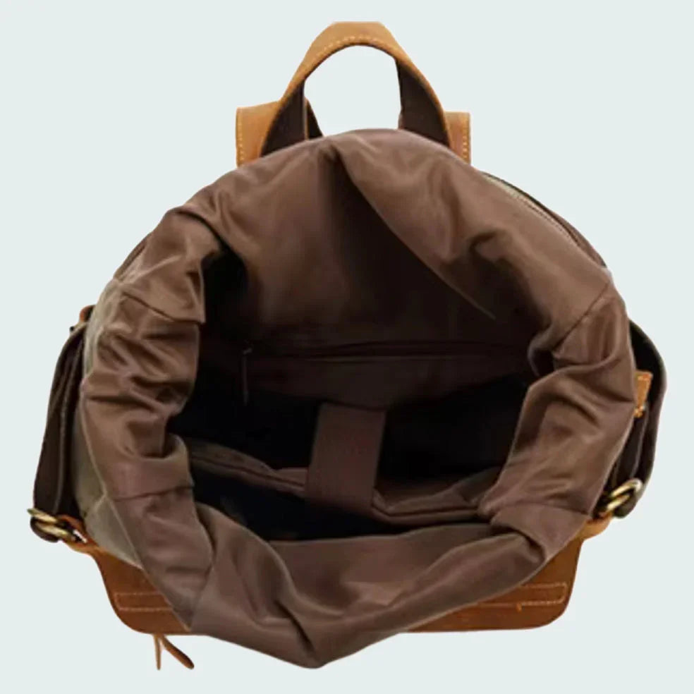 Mäns Roll Top Ryggsäck i Klassisk Stil 6