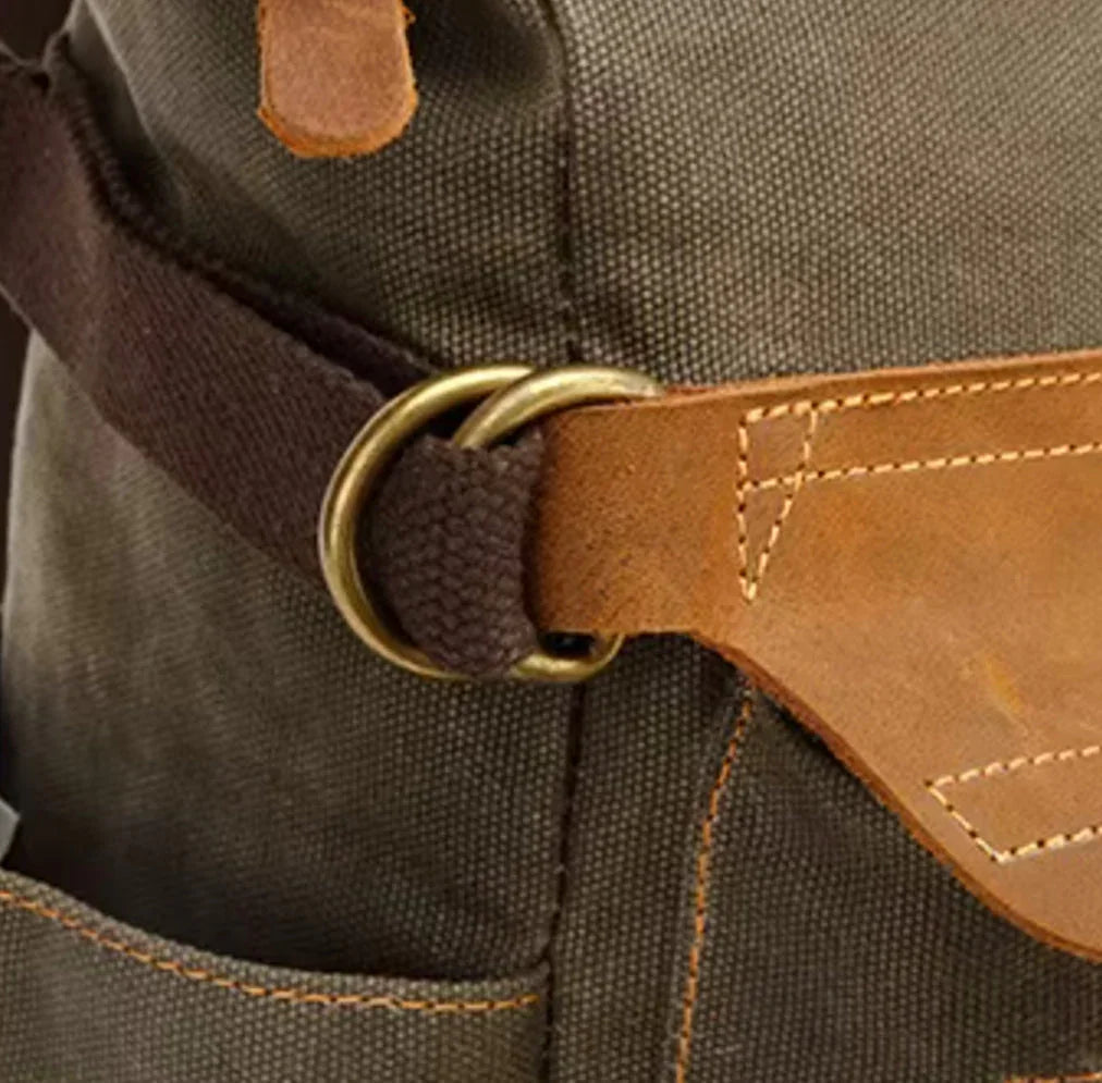 Mäns Roll Top Ryggsäck i Klassisk Stil 7