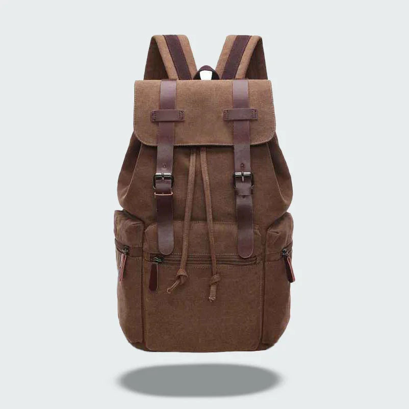 Mäns Ryggsäck med Lock och Fickor 1