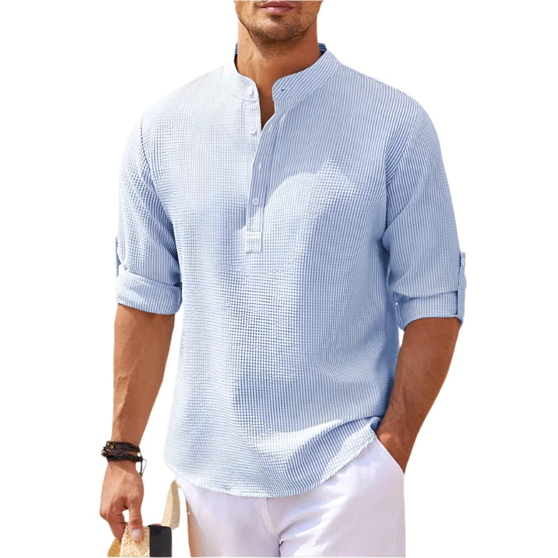 Mäns Skjorta Slim Fit 4