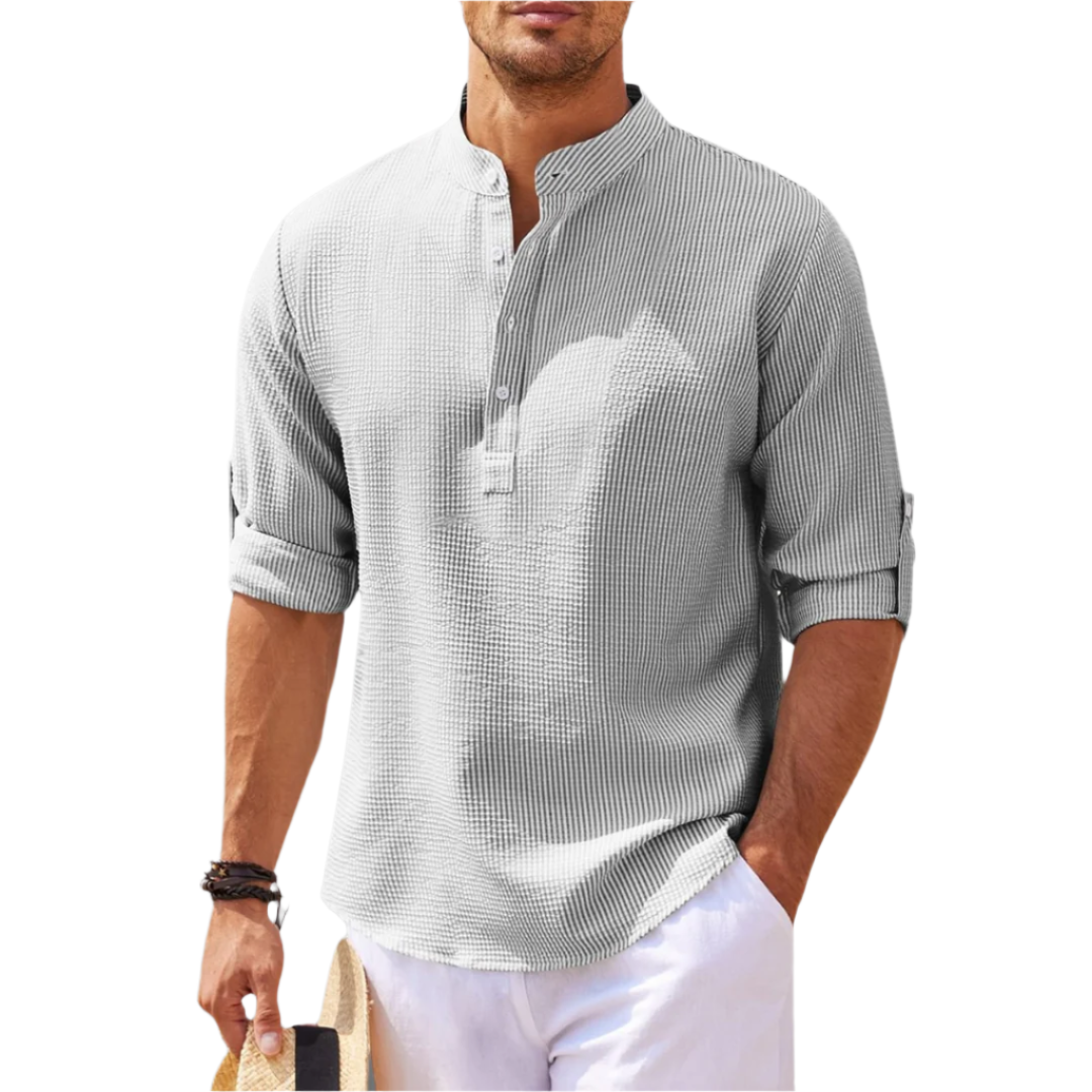 Mäns Skjorta Slim Fit 7