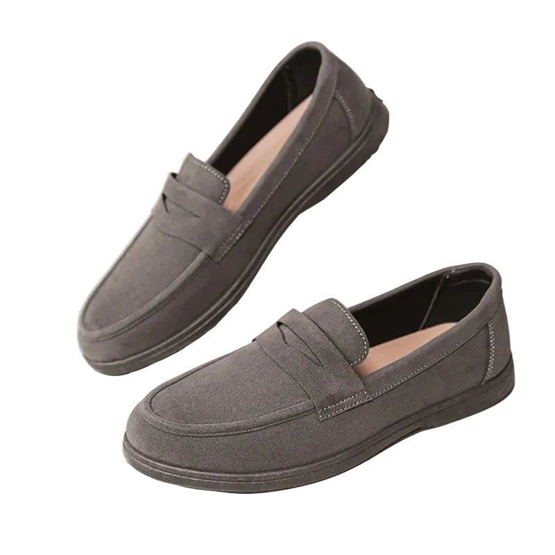 Mäns Slip On Loafers Preppy Stil 1