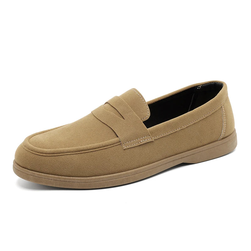 Mäns Slip On Loafers Preppy Stil 6