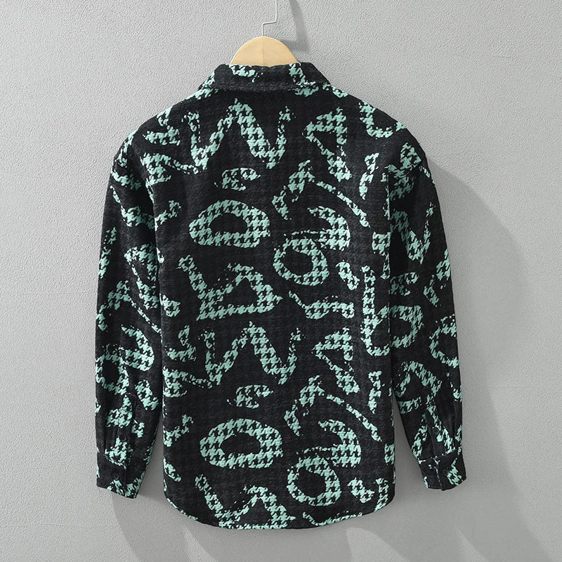 Mäns Långärmad Skjorta Trendig Polyester 3