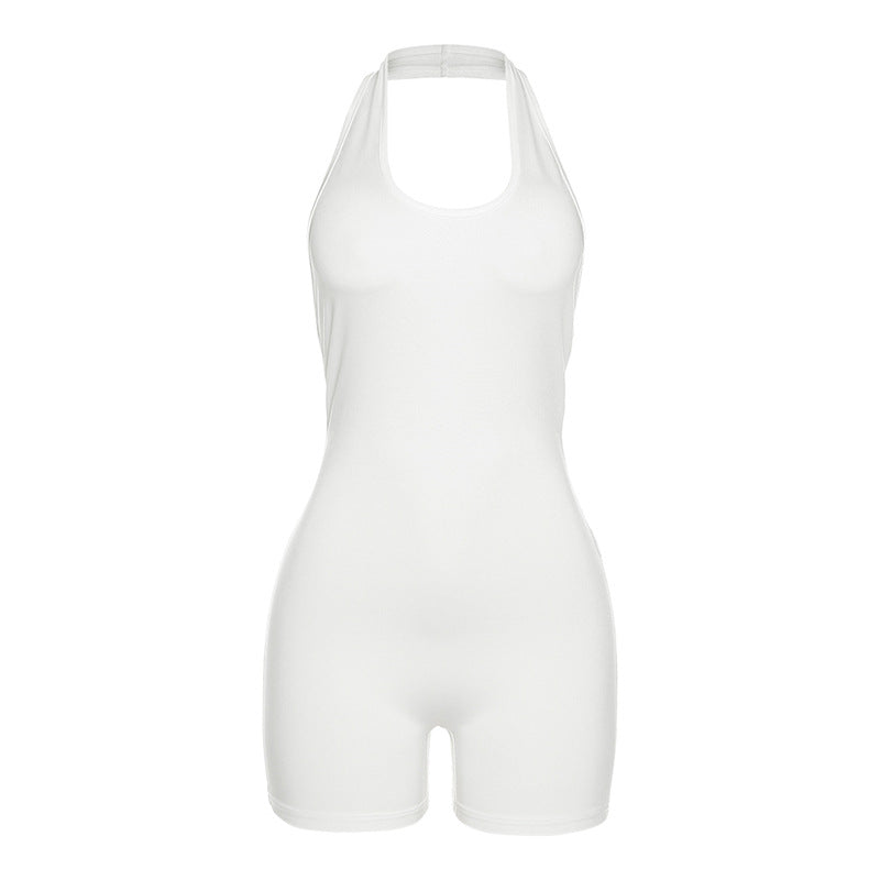 Dam Jumpsuit Halterneck Elegant Polyester-5