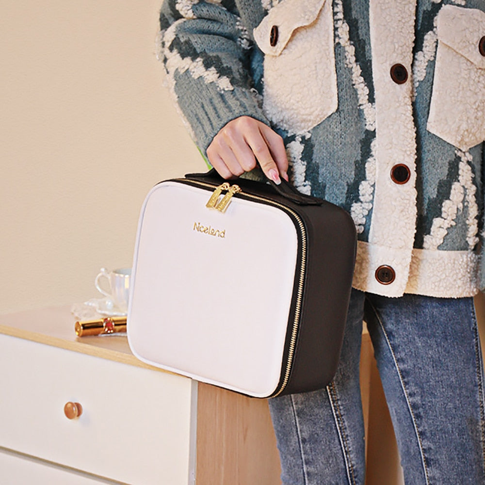 Bärbar LED Sminkväska