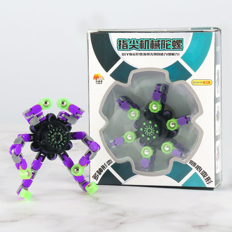 Lysande Omavandlingsbar Fingerleksak