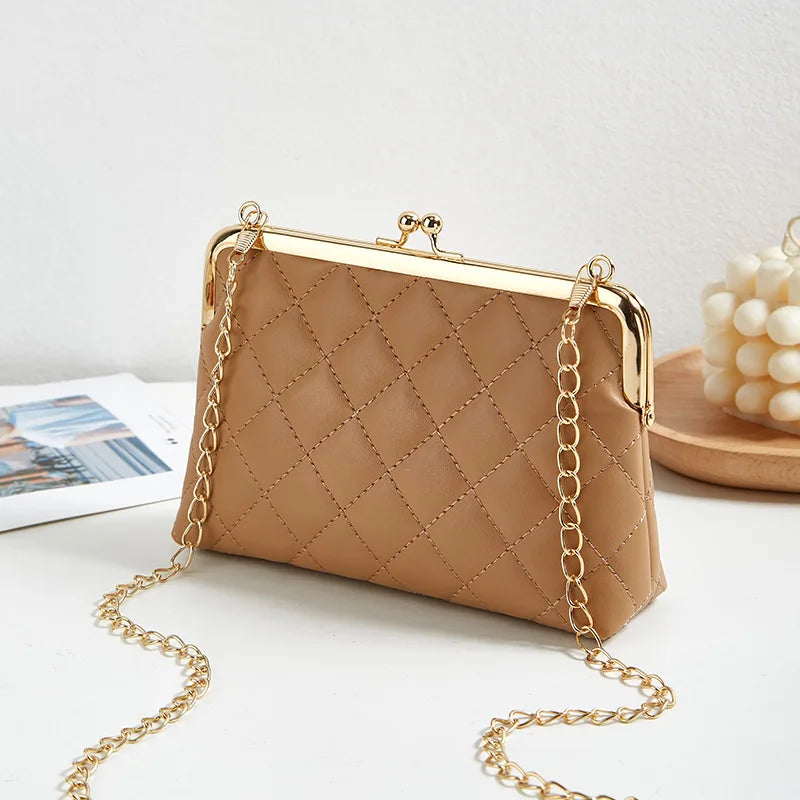 Dam Axelväska Modern Kedjestängning Konstläder 2