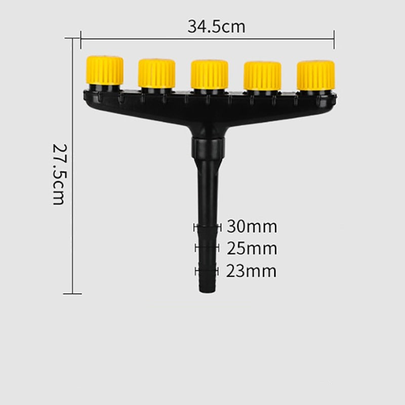 Justerbart Multihuvud Trädgårdsbevattning