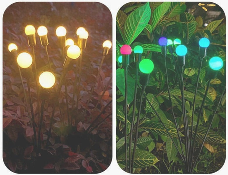 Solcellsbelysning för dansande eldflugor