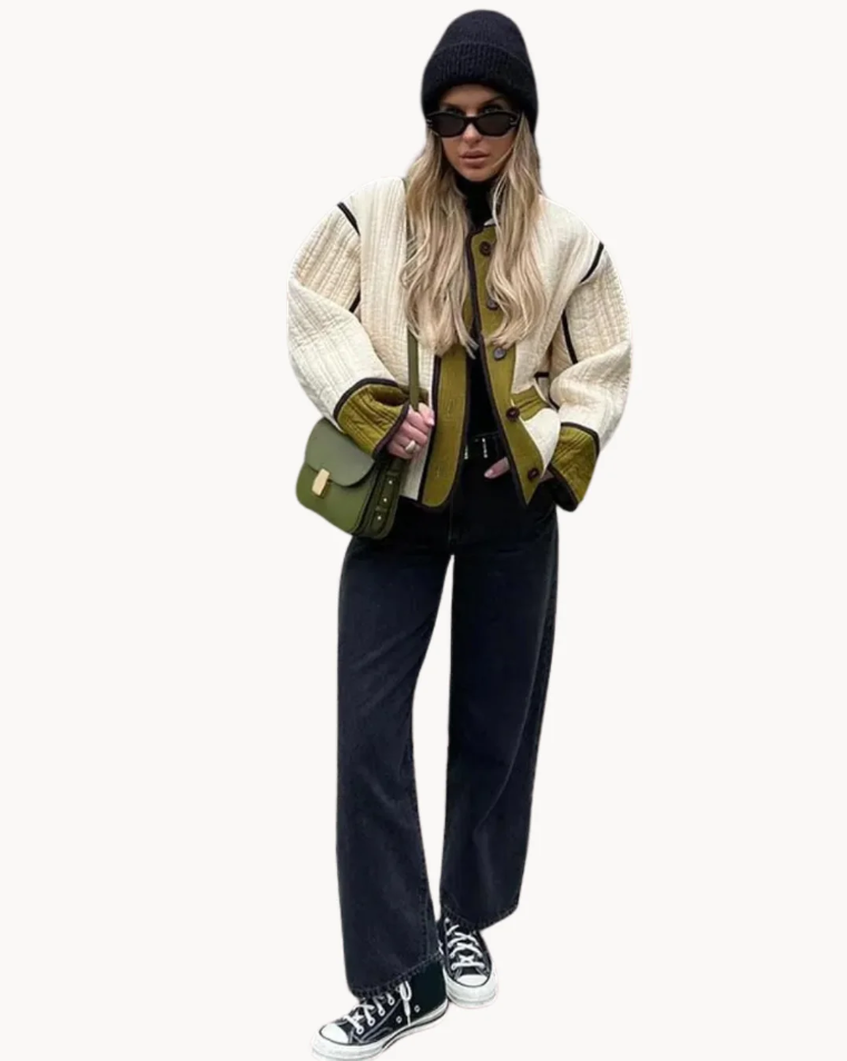 Kvinnor Jacka Mångsidig Stil Polyester-Bomullsblandning 3